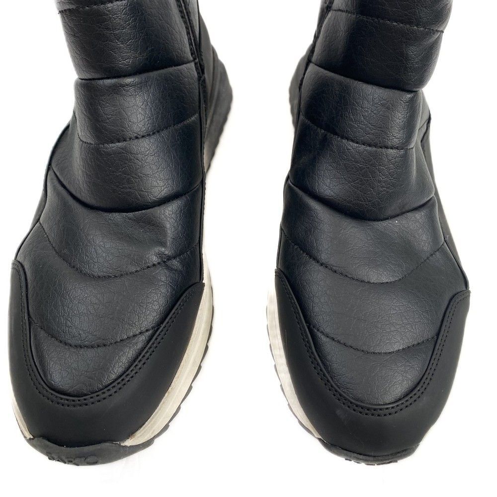 FRANCO SARTO ALPS Black Leather Water Resistant Sneaker Ankle Bootie Size 8.5